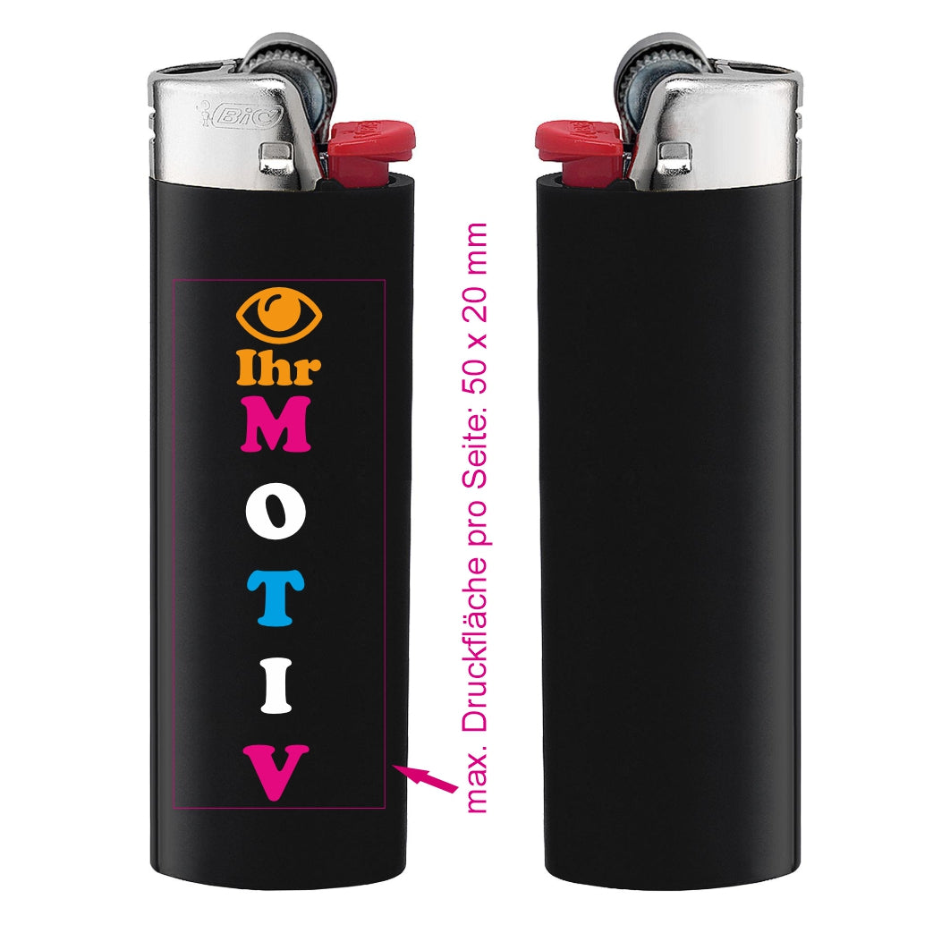 Einseitig bedruckte BiC J26 Feuerzeuge || ab 0,77 €/Stk. (netto)